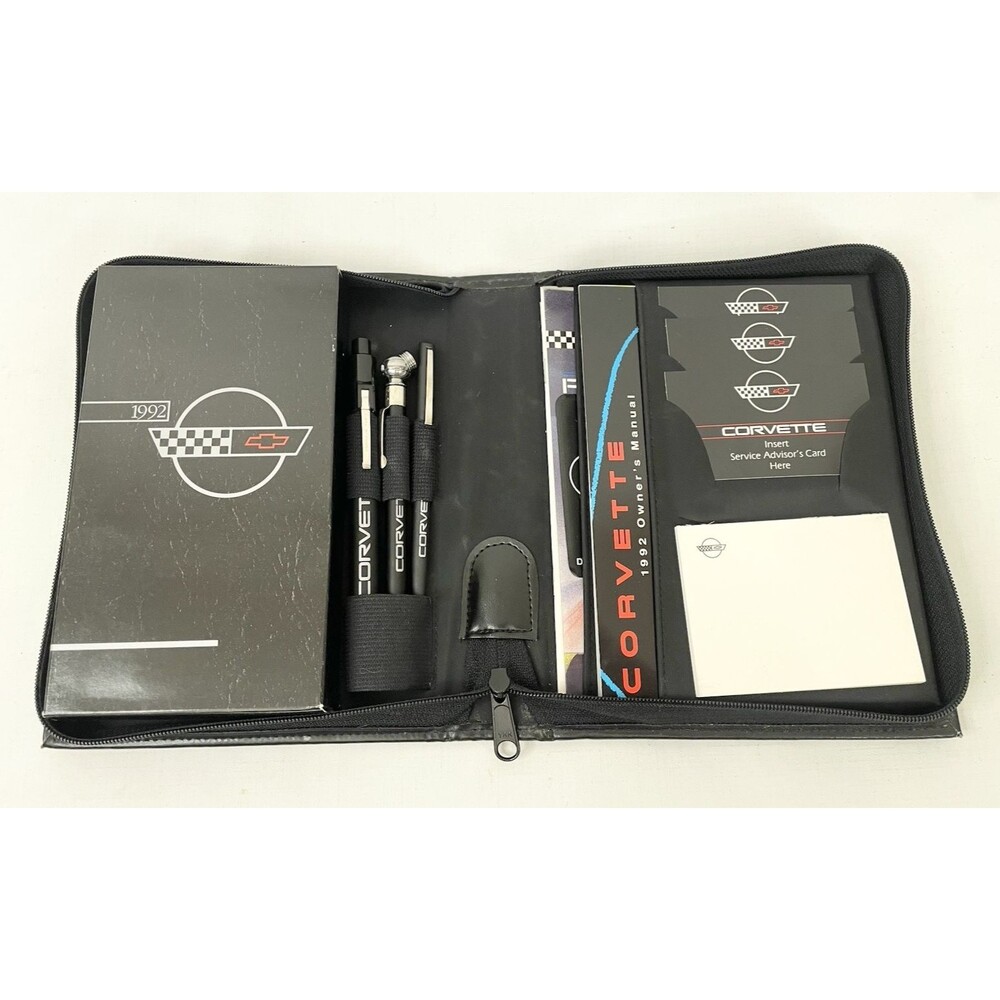 1992 Corvette 40th Anniversary Factory Owners Manual w/ Tire Gauge Emergency Key